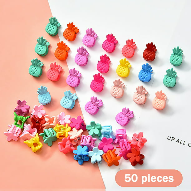 Hair Accessories Mini Hair Claws For Baby Multi Colors Plastic Hair Clips Butterfly Design Hair Clamps For Children 20Pieces